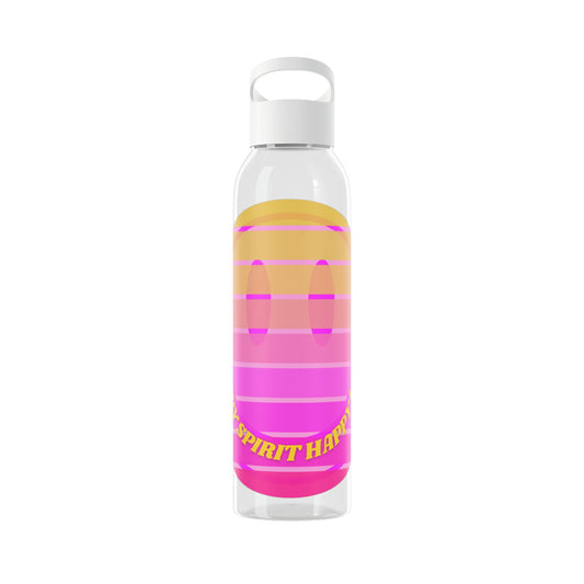 Aesthetic Happy Spirit Happy Life Water Bottle, Aesthetic Pink Bottle, Smile Face, Trendy Tumblr Bottle, Happy Mind Tumbler, BPA Fre