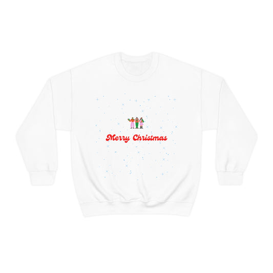 Pink Nutcracker Merry and Bright Minimalist Sweatshirt, Blue Nutcracker Sweatshirt, Trendy Christmas Sweatshirt, Pastel Xmas Crewneck
