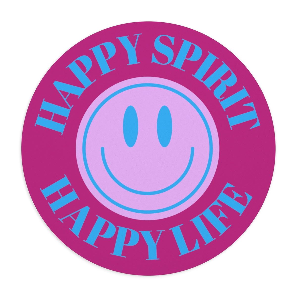 Happy Spirit Happy Life Aesthetic Mouse Pad, Smile Face Mouse Pad Trendy Mouse Pad, Tumblr Mug, Aesthetic Happy Life Gift, Aesthetic