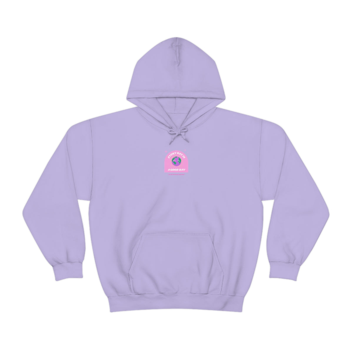 Retro Every Day is a Good Day, Its All About Perspective Earth Pink Purple Back Graphic Hoodie, VSCO Girl Oversized Trendy Tumblr Sweatshirt