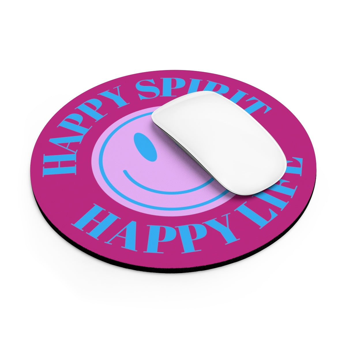 Happy Spirit Happy Life Aesthetic Mouse Pad, Smile Face Mouse Pad Trendy Mouse Pad, Tumblr Mug, Aesthetic Happy Life Gift, Aesthetic