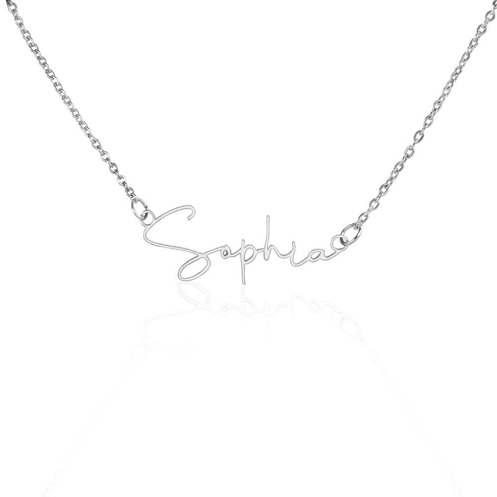 Personalized 18K Gold Name Necklace