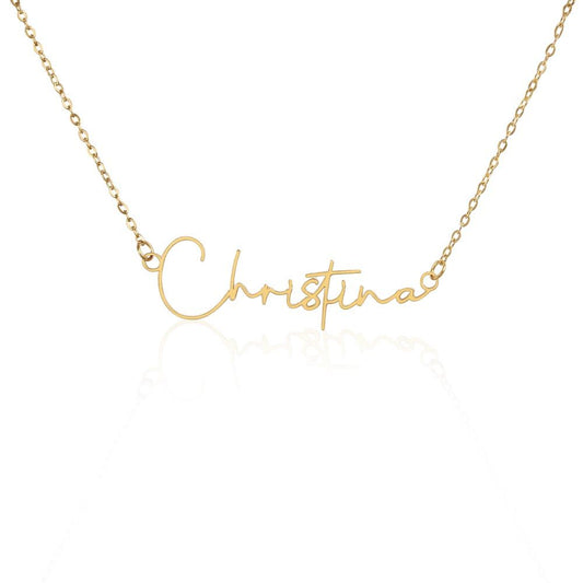 Personalized 18K Gold Name Necklace