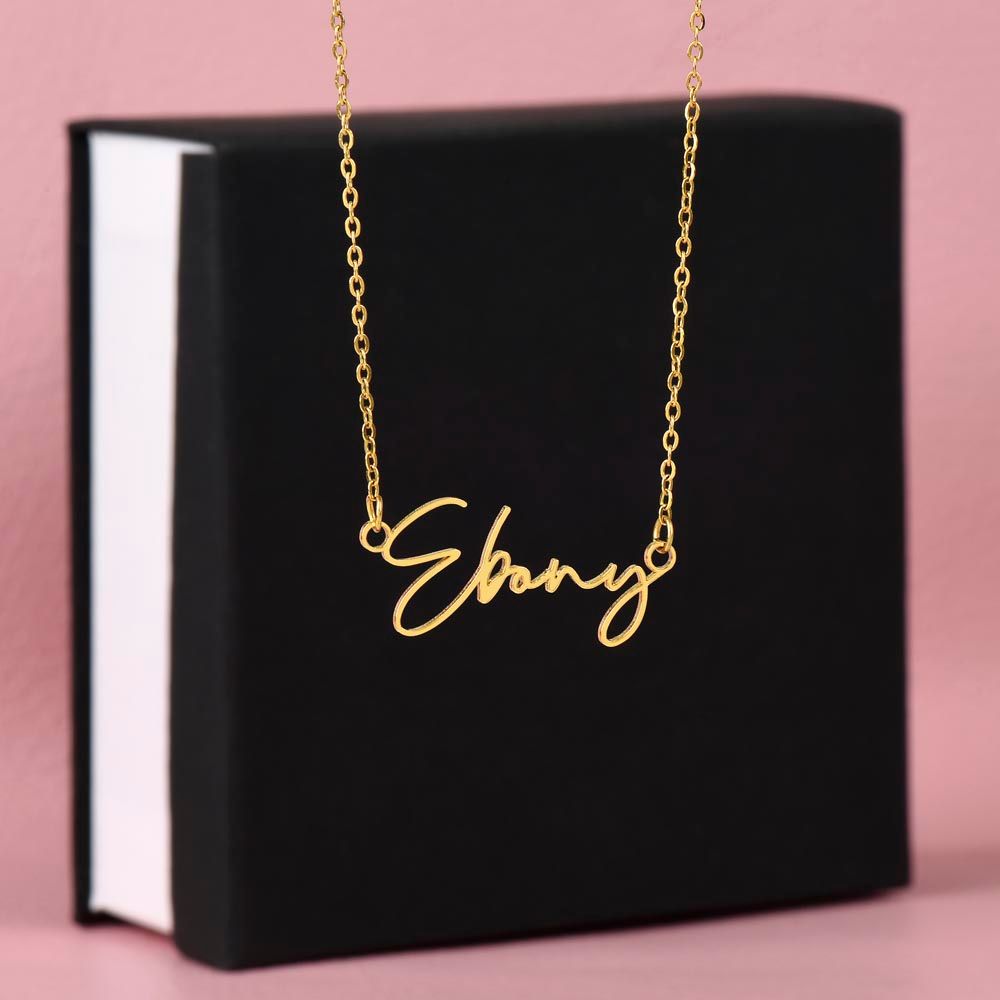Personalized 18K Gold Name Necklace
