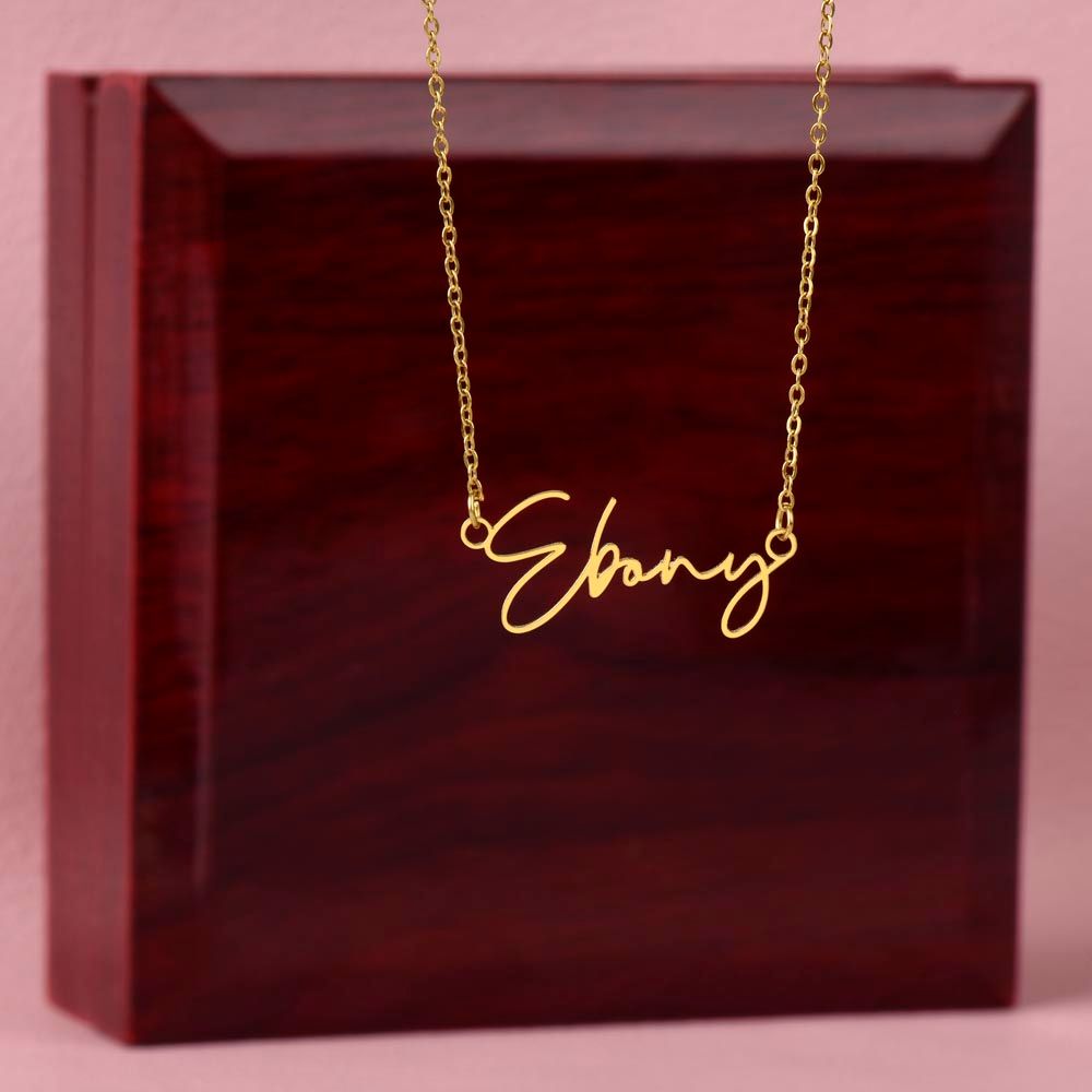 Personalized 18K Gold Name Necklace