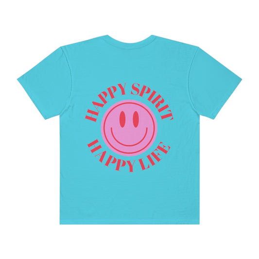 T shirt Happy Spirit Happy mind- Aesthetic t shirt, graphic tee, Tumblr tshirt, Trendy Oversized, Vsco girl