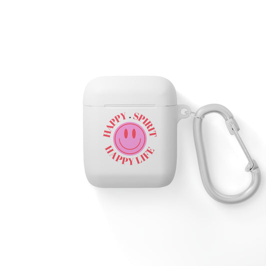 Happy Spirit Happy Life AirPods and AirPods Pro Case Cover, AirPods and AirPods Pro Case Cover, VSCO girl, Smiley Happy Life Protector Case