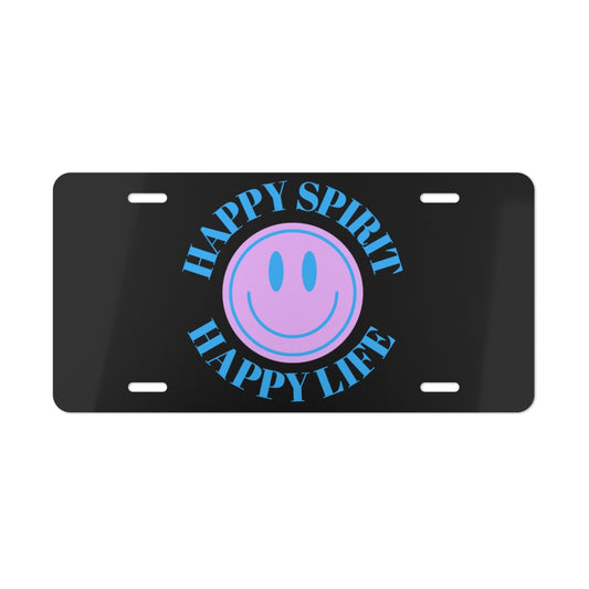 Smile Vanity Plate Black