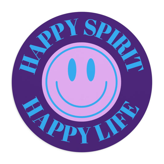 Happy Spirit Happy Life Aesthetic Mouse Pad, Smile Face Mouse Pad Trendy Mouse Pad, Tumblr Mug, Aesthetic Happy Life Gift, Aesthetic