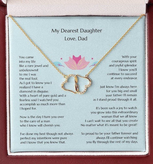 Gift for Bride, Necklace for Bride, Dad To Daughter Wedding, Everlasting Love, Gift from Dad, Gift from Father of the Bride, Father Daughter