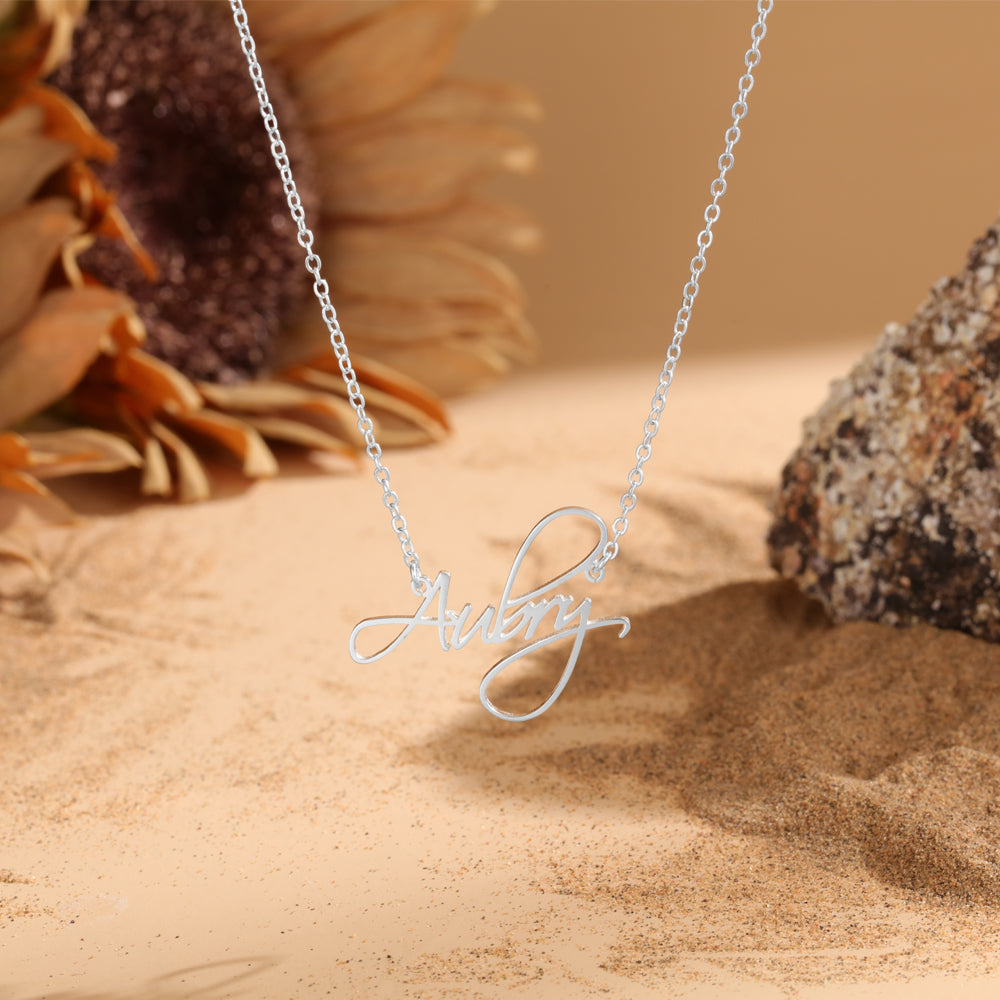 Personalized Custom Thin Chain Name Necklace